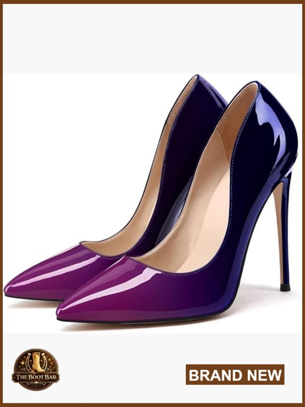 Stiletto Pumps Pointed Toe Patent Leather 4.7in Heel Dress Wedding Shoes